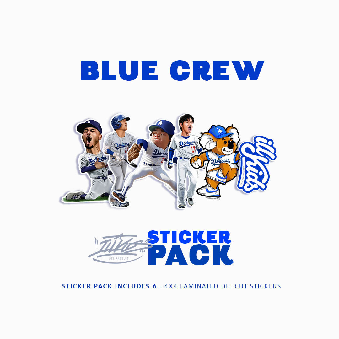 Blue Crew Sticker Pack – ILLKids StreetWear