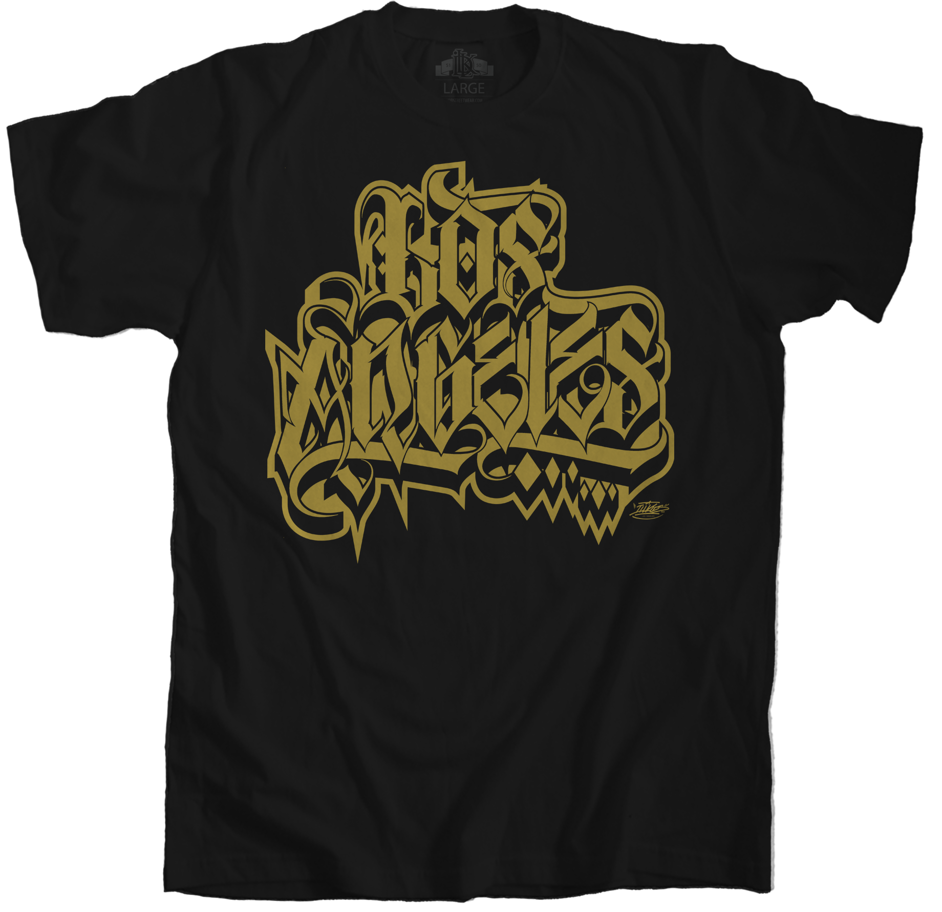 Los Angeles T-Shirt Black and Gold – ILLKids StreetWear