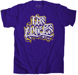 Los Angeles Handstyle -Lakers Purple