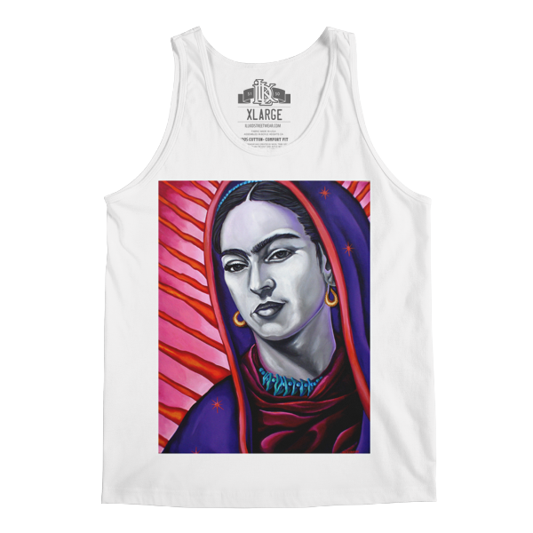 Frida kahlo white tank top