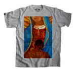 Virgin Mary T-Shirt, Grey religious tee